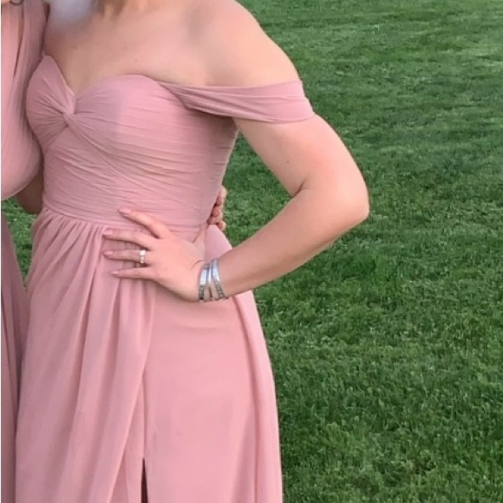 Azazie Corin-Dusty Rose, Chiffon